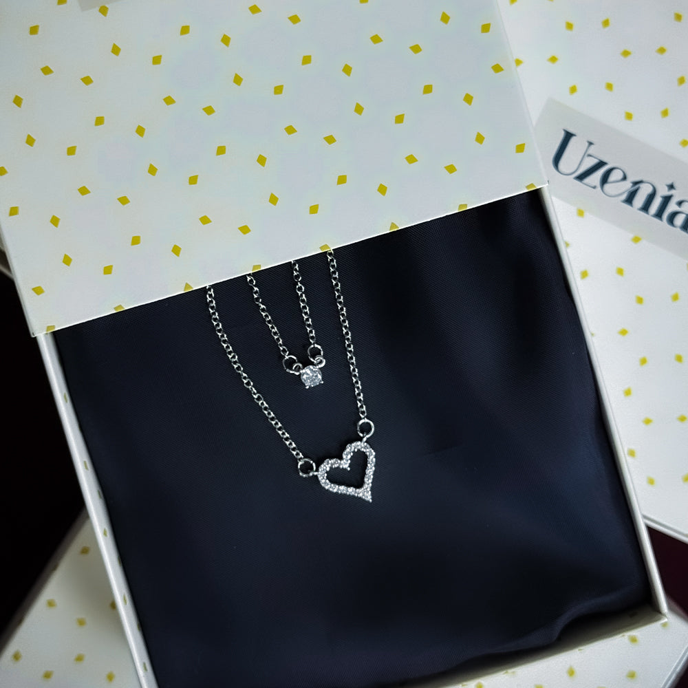 LuvHeart | Double Layer Heart Pendant | Uzenia