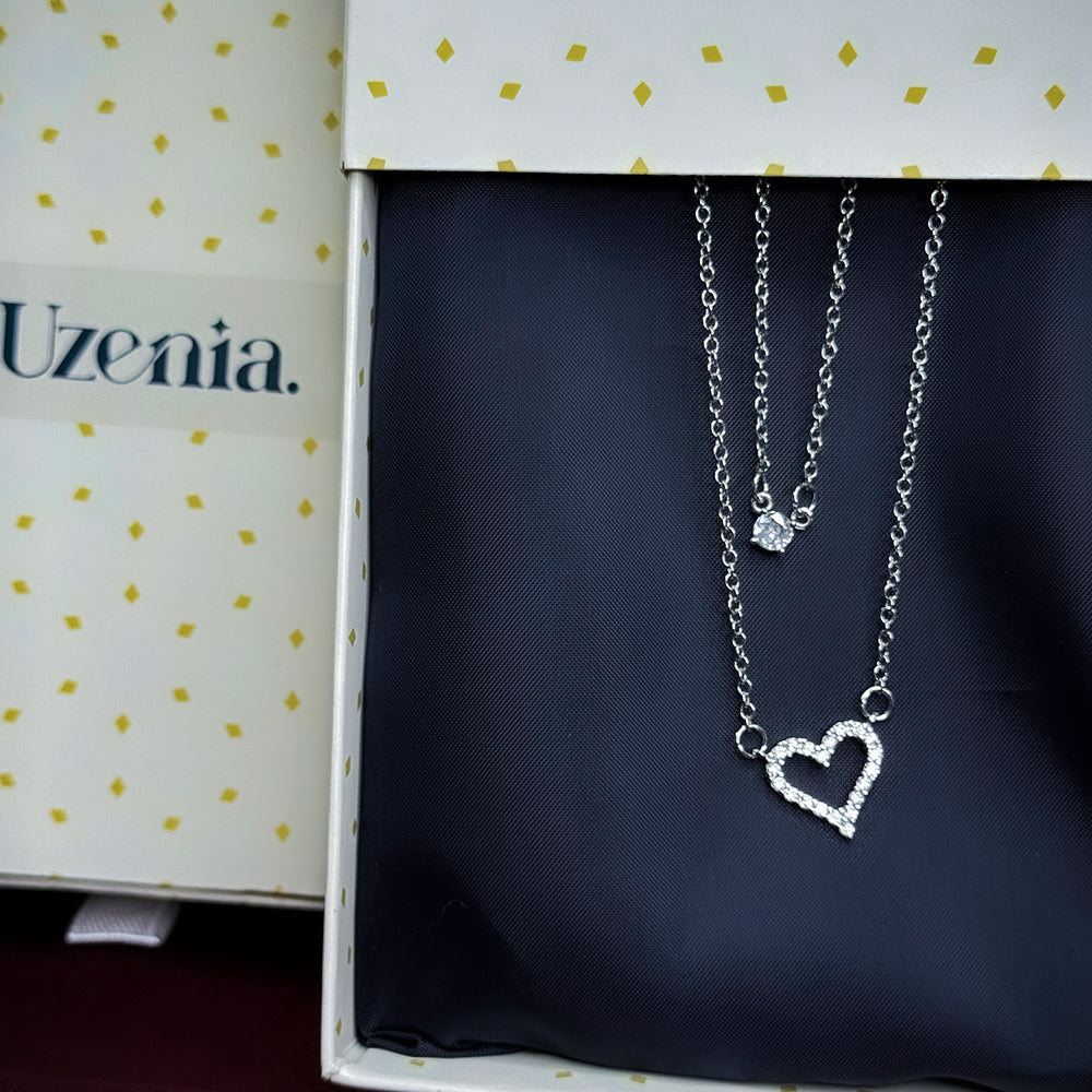 LuvHeart | Double Layer Heart Pendant | Uzenia