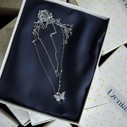 Flyra | Double Butterfly Pendant | Uzenia