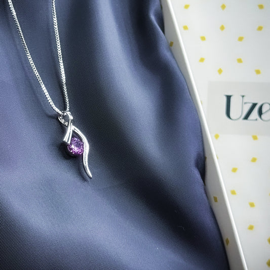 Wavelle | Curve Pendant Necklace | Uzenia
