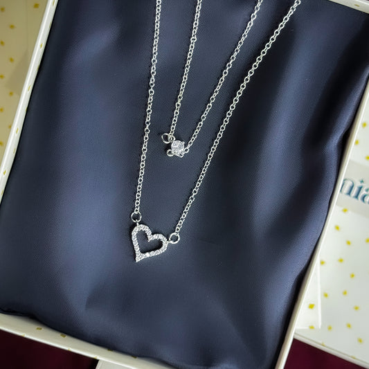 LuvHeart | Double Layer Heart Pendant | Uzenia