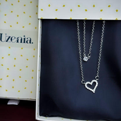 LuvHeart | Double Layer Heart Pendant | Uzenia