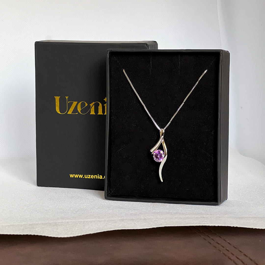 Wavelle | Curve Pendant Necklace | Uzenia