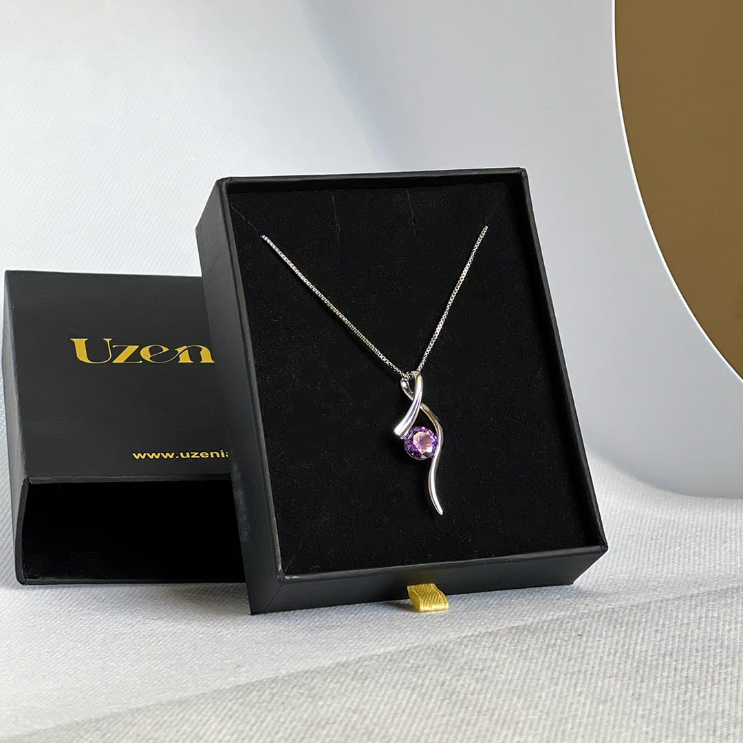 Wavelle | Curve Pendant Necklace | Uzenia