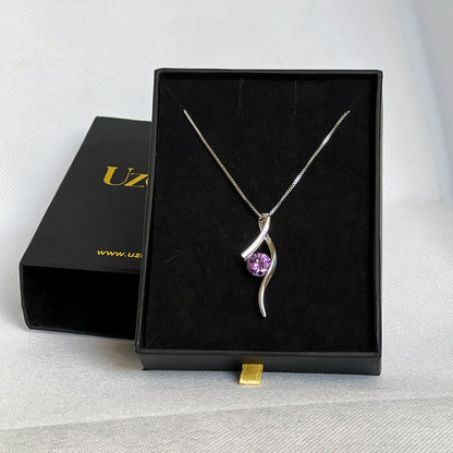 Wavelle | Curve Pendant Necklace | Uzenia