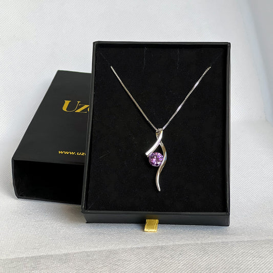 Wavelle | Curve Pendant Necklace | Uzenia