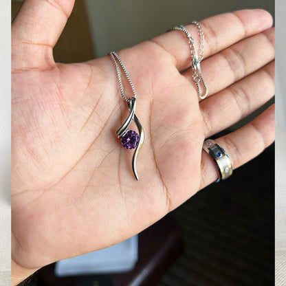 Wavelle | Curve Pendant Necklace | Uzenia